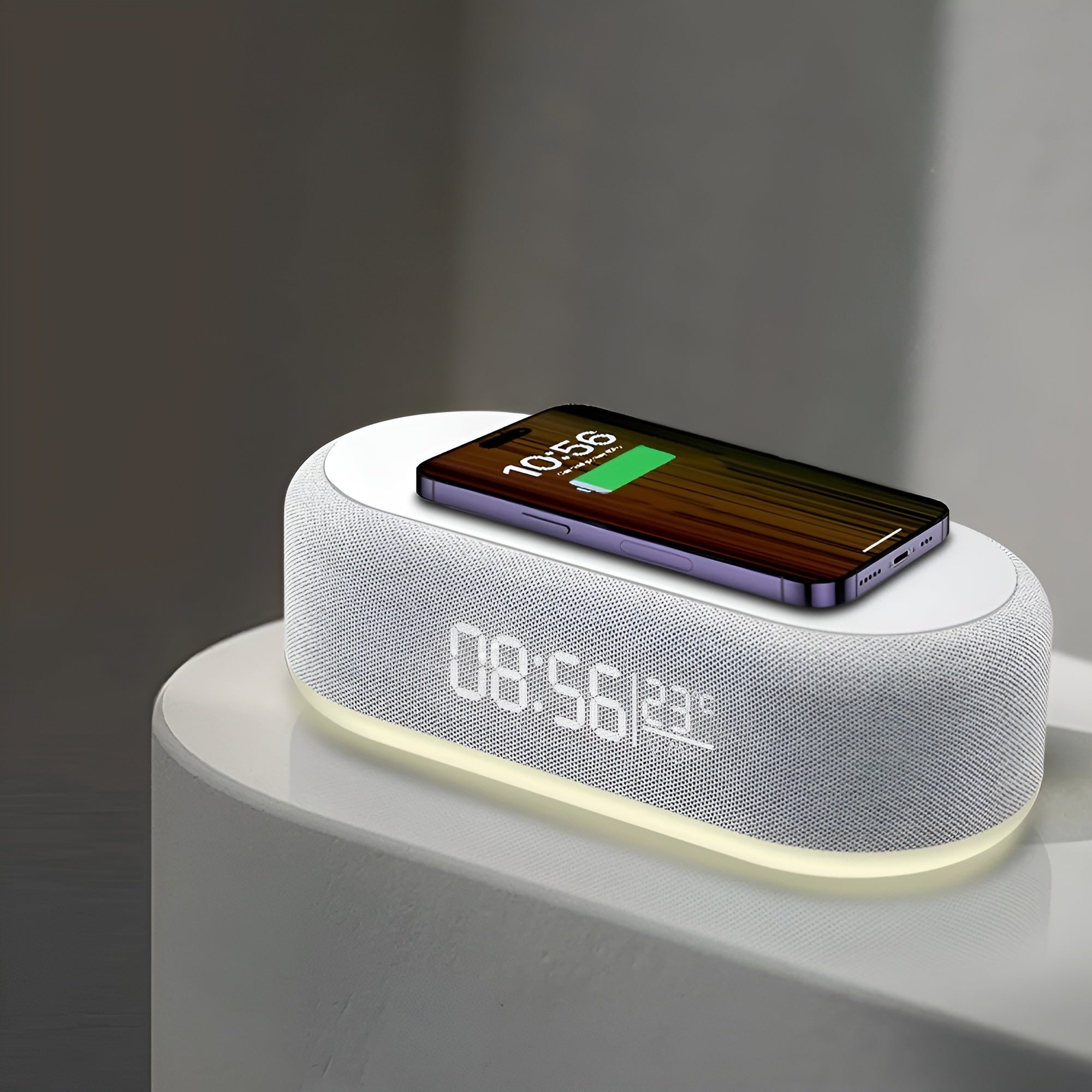 BrightCharge Klocka – Trådlös laddstation och väckarklocka
