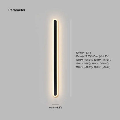 Utomhusvägglampa Modern Svart Vattentät Lampa