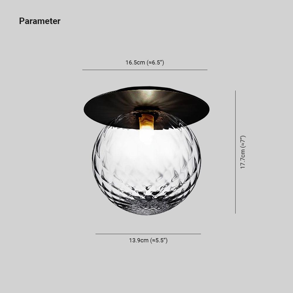 Valentina Modern LED Tak-/Vägglampa Matplats Svart/Guld Glas