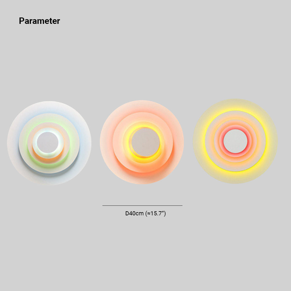 Morandi Modern Design LED Vägglampa Rosa/Blå/Gul Vardagsrum Metal