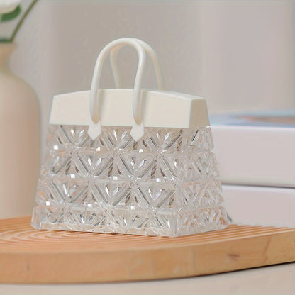 GlowSquare - Chic LED Bordslampa med Modern Polerad Yta