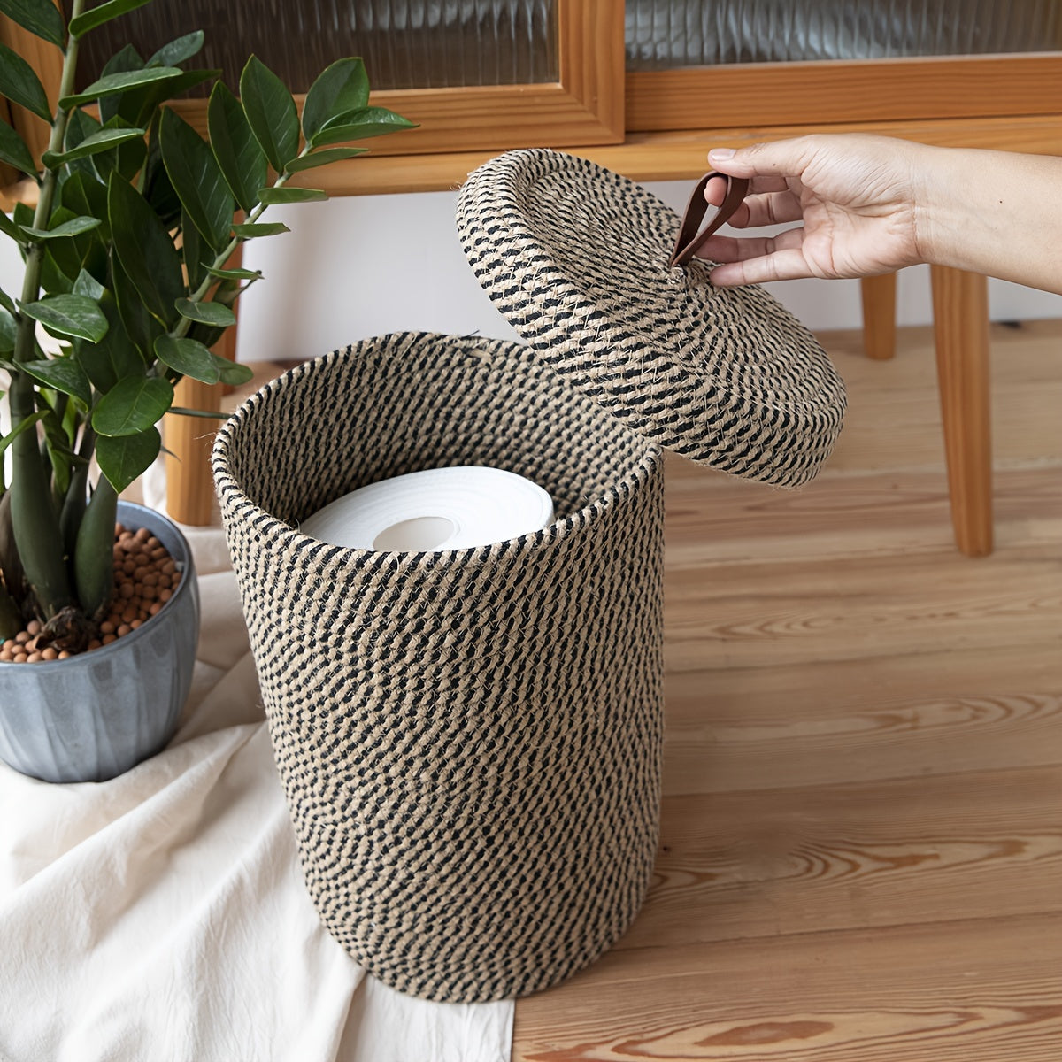 Bohemiskt Förvaringskorg - För ett Stilig Badrum