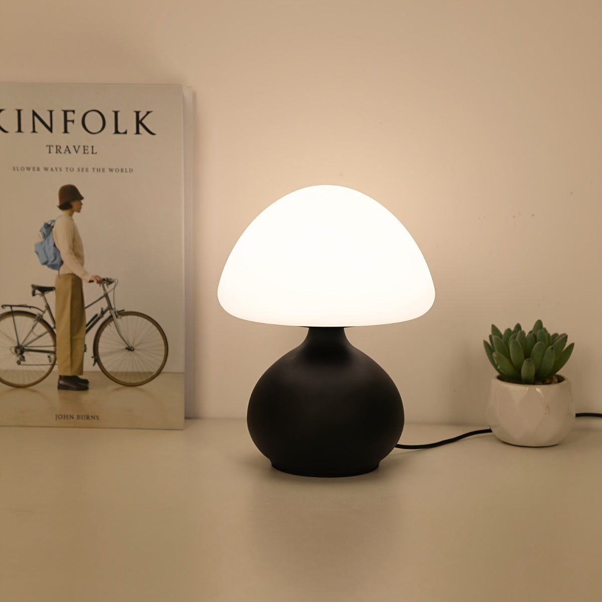 ModernLight - Svampformad Bordslampa Varmt Ljus, USB Drivna