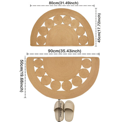 Boho handvävd badmatta – Perfekt för ditt badrum eller entré