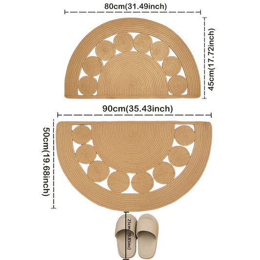Boho handvävd badmatta – Perfekt för ditt badrum eller entré