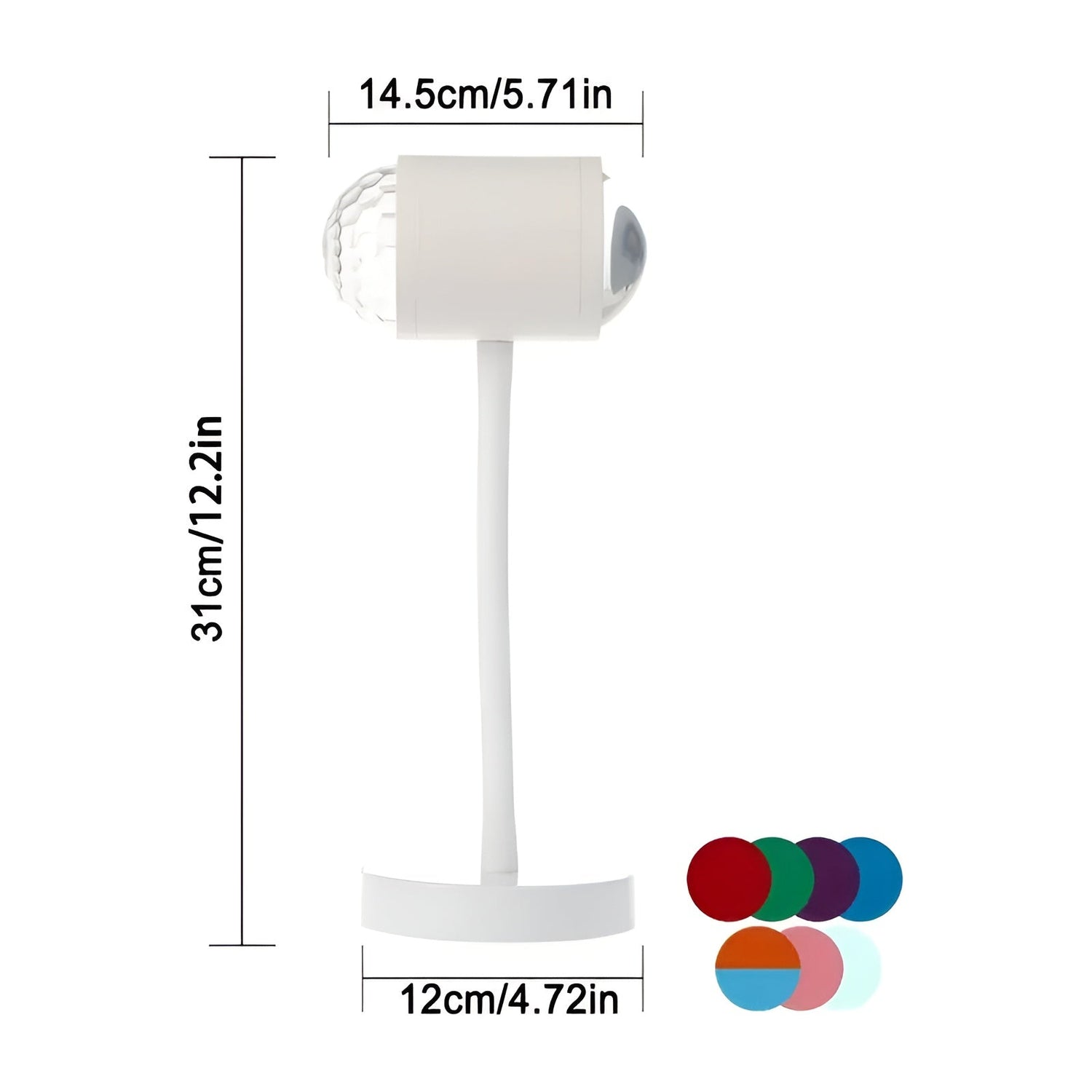 Projekteringlampa med dubbelhuvud – solnedgångsljus för atmosfärisk heminredning