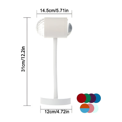 Projekteringlampa med dubbelhuvud – solnedgångsljus för atmosfärisk heminredning