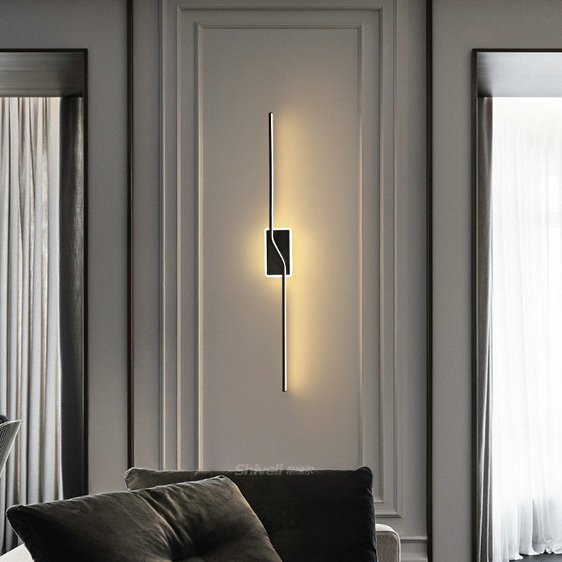 Moderna Minimalistiska LED Vägglampa Svart/Guld