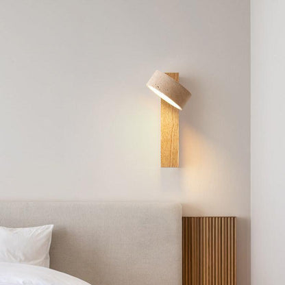 Travertin Vägghängd Lampa – Wabi Sabi Stil Vägglampa för Moderna Interiörer