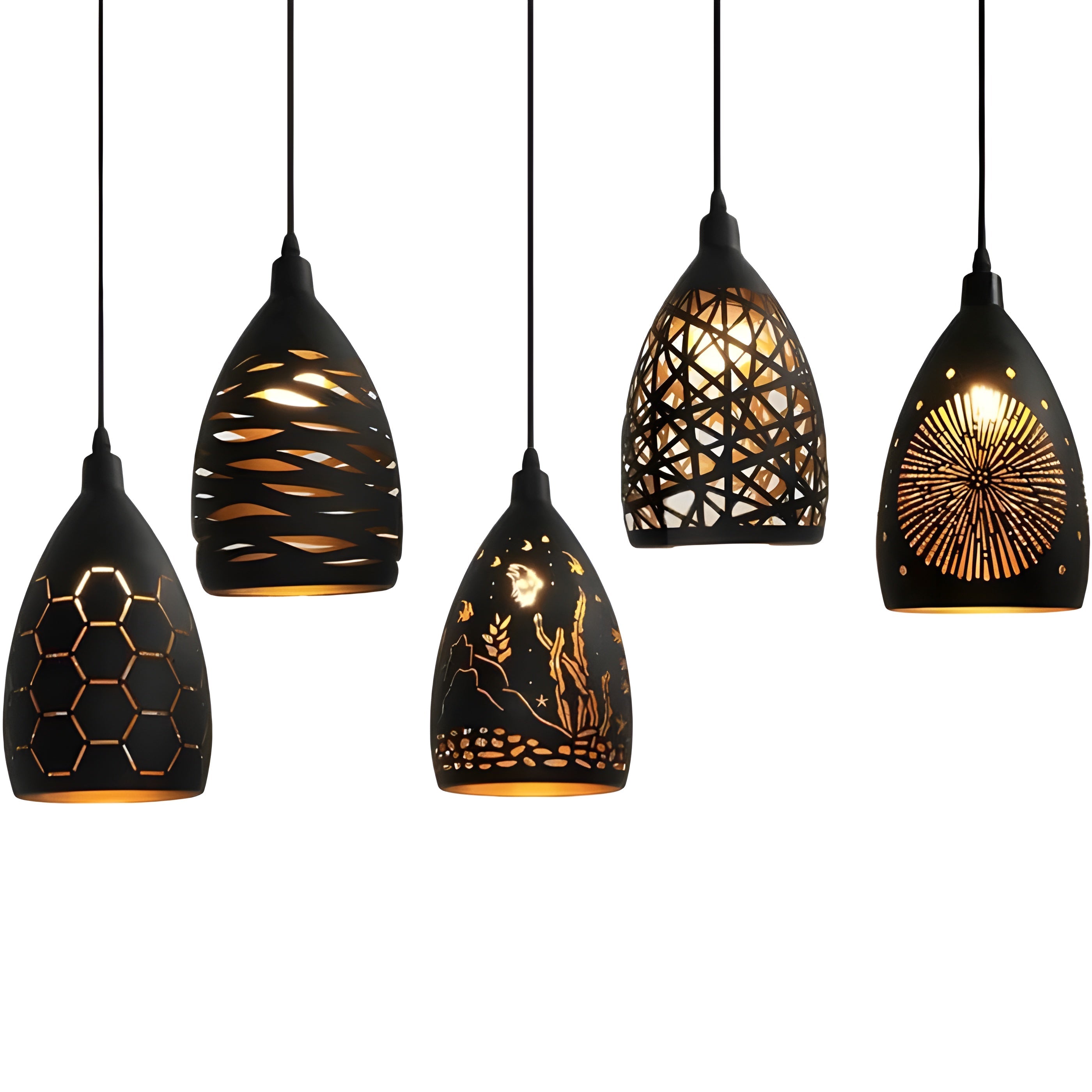 LoftWeave Light - Modern metallbur hängande lampan