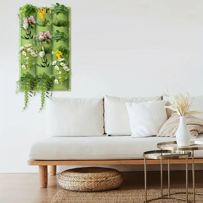 Filz växtpåse för vertikal väggmontering – Tredimensionell, icke-vävd växtpåse