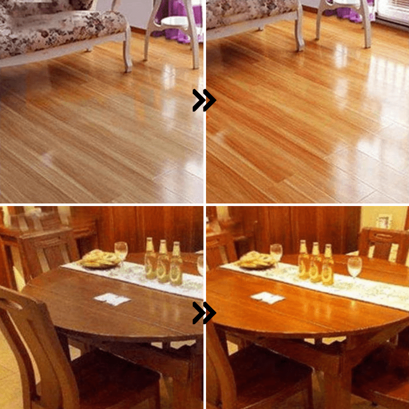 Snabb trärengörare och polermedel – Naturlig bivaxformel för grundlig rengöring och långvarigt träskydd