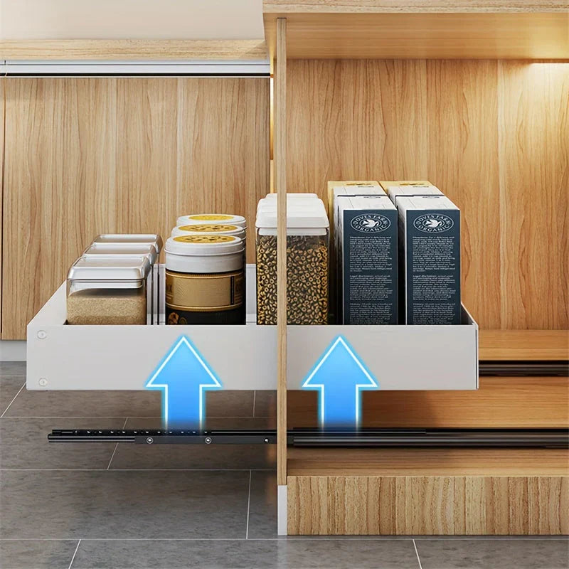 Utökningsbar köksskåpsorganisatör