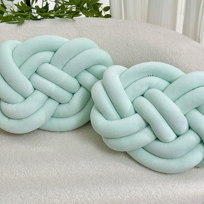 2 Stycken Knop Ball Kuddar - Mjuka Plysch Kuddar, Dekorativa Kuddar för Säng, Soffa och Vardagsrum