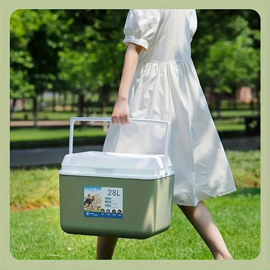 Carvallo Kylbox FrostoGo | 24h Kylförvaring | Robust & Kompakt | Avokado Grön