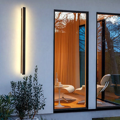 Zenith - Modern Design LED Vägglampor Svart Metall för Trädgård och Hall