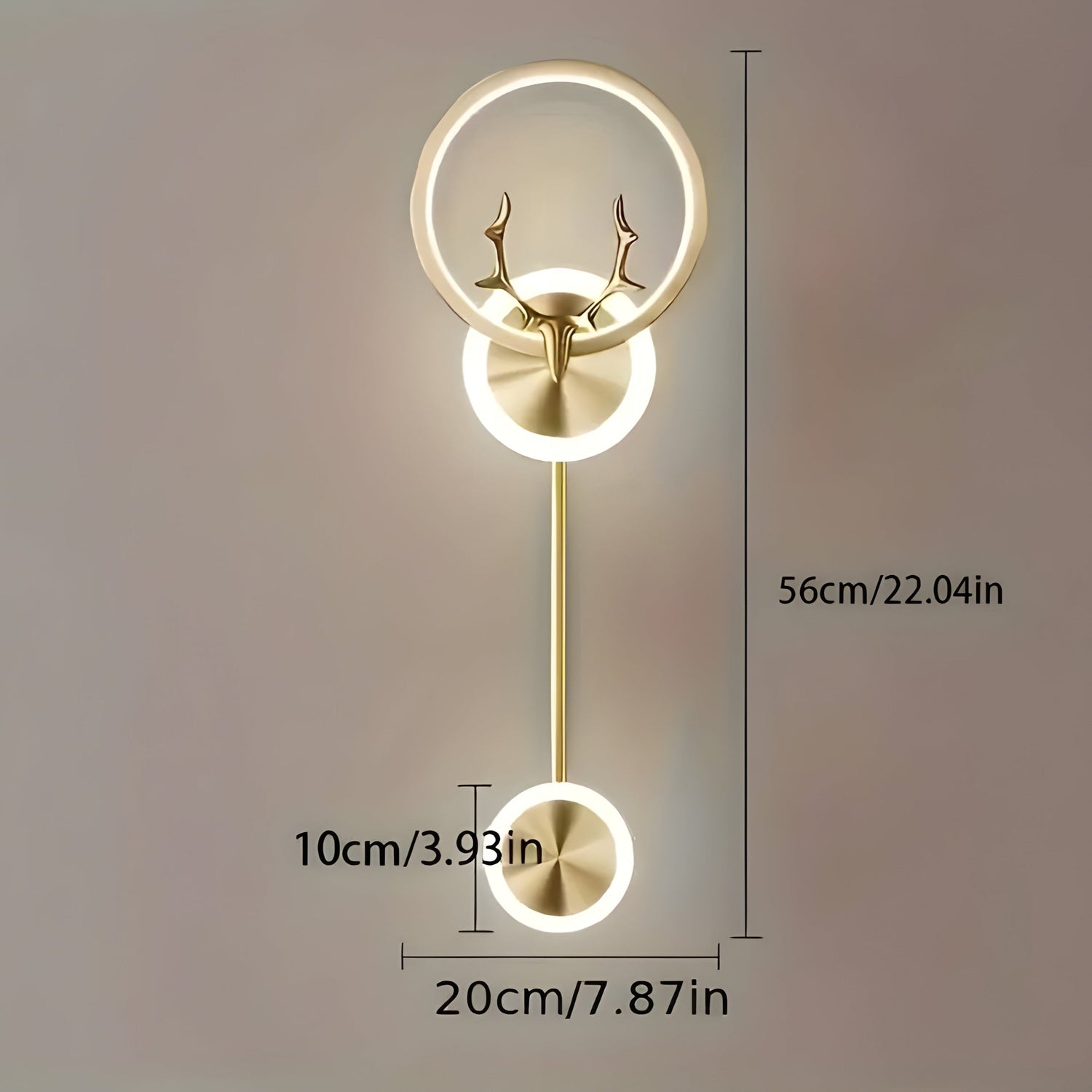 ModiGlow Light - Modern LED vägglampa med dubbel huvdesign