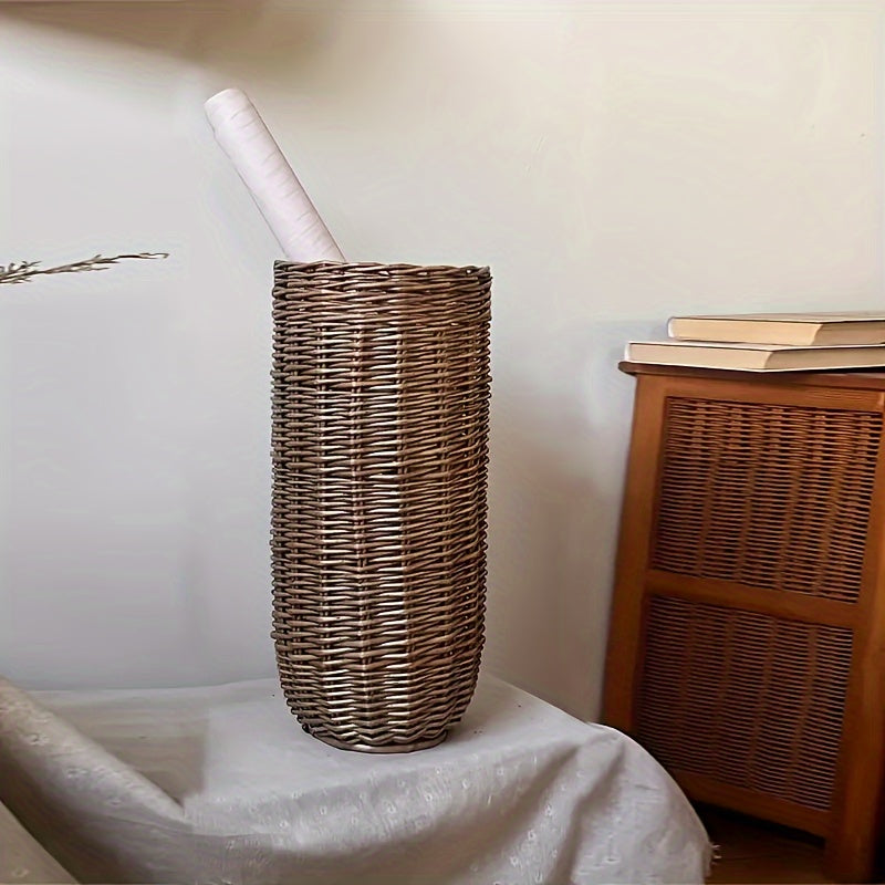 Vintage Handgjord Pilkorg - Stilig och Funktionell för Alla Hem