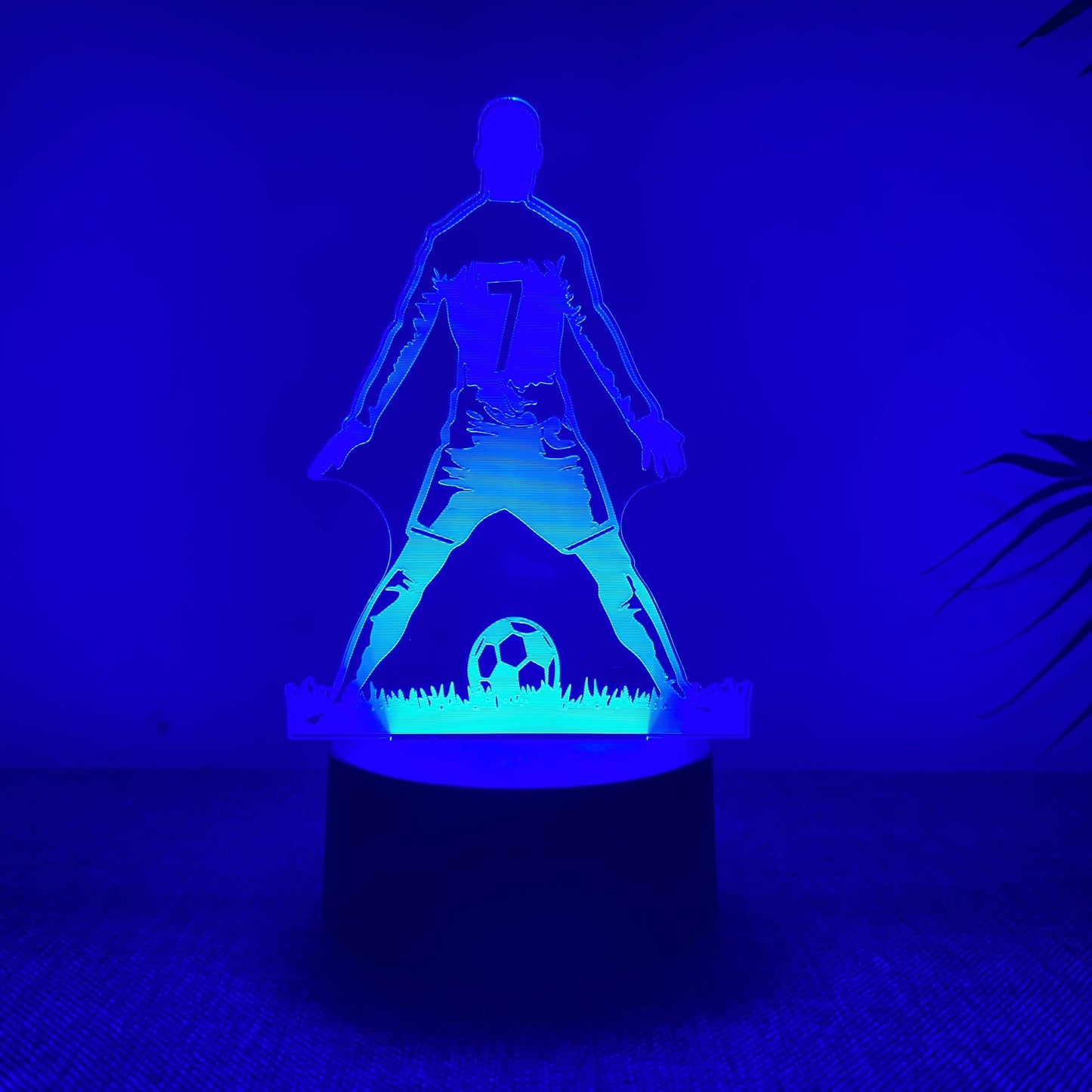 SportGlow - 3D Fotbollspelare LED Nattlampa med Färgändring