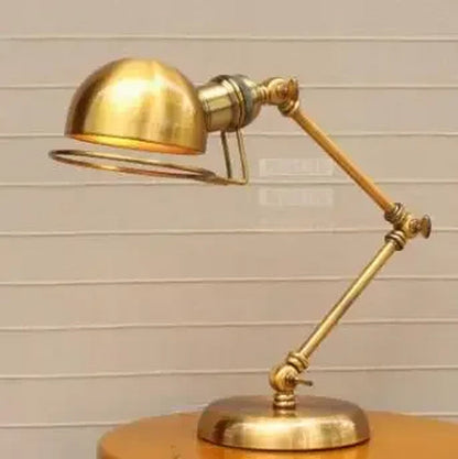 LuxRoyale Dekorativ LED Retro Brons Rocker Bordslampa