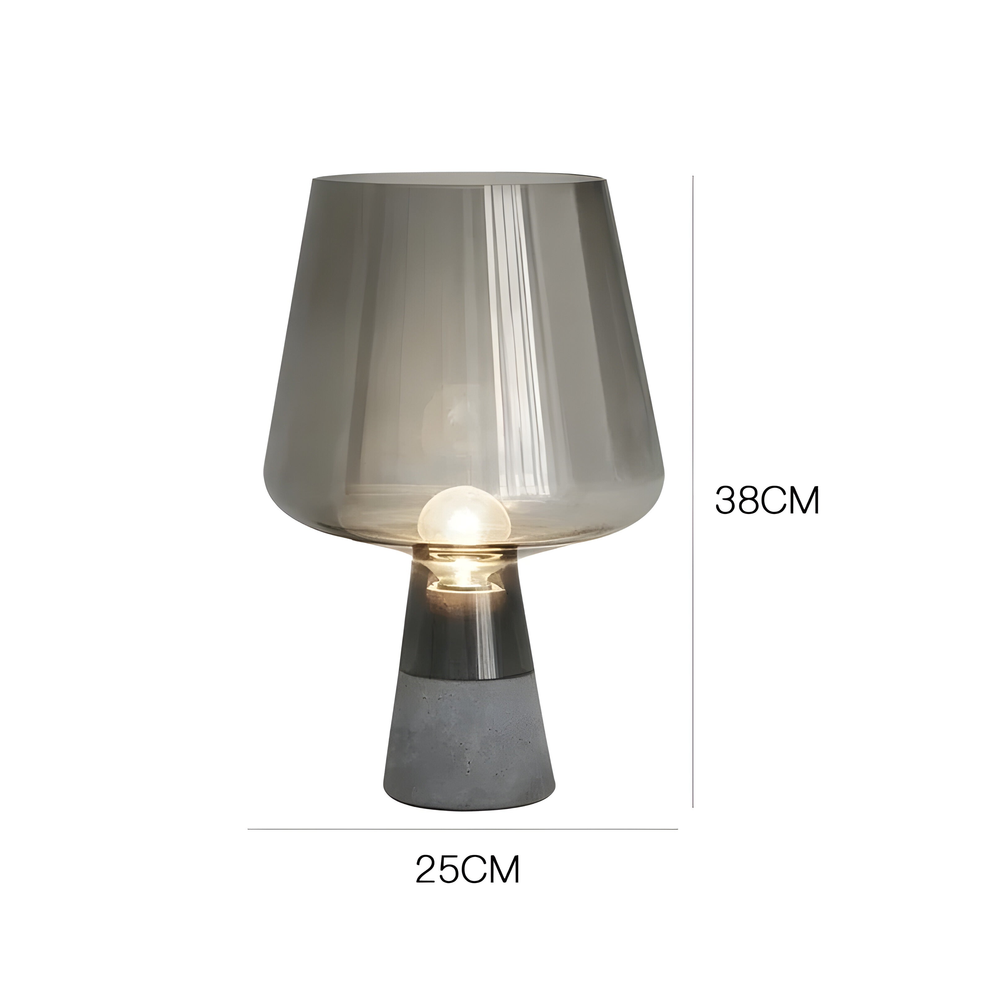 GlowSphere Bordslampa – Italiensk Glaskula Design