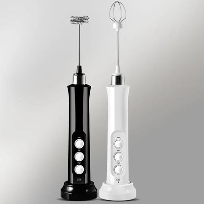 Royallure Trådlös Elektrisk Mjölkskummare 3-Hastigheters Handhållen USB Skumskapare