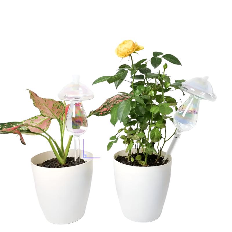 Carvallo Pils-Bewatering | 4-pack | Automatiska glas-bewattning system | För inomhus- & trädgårdsväxter