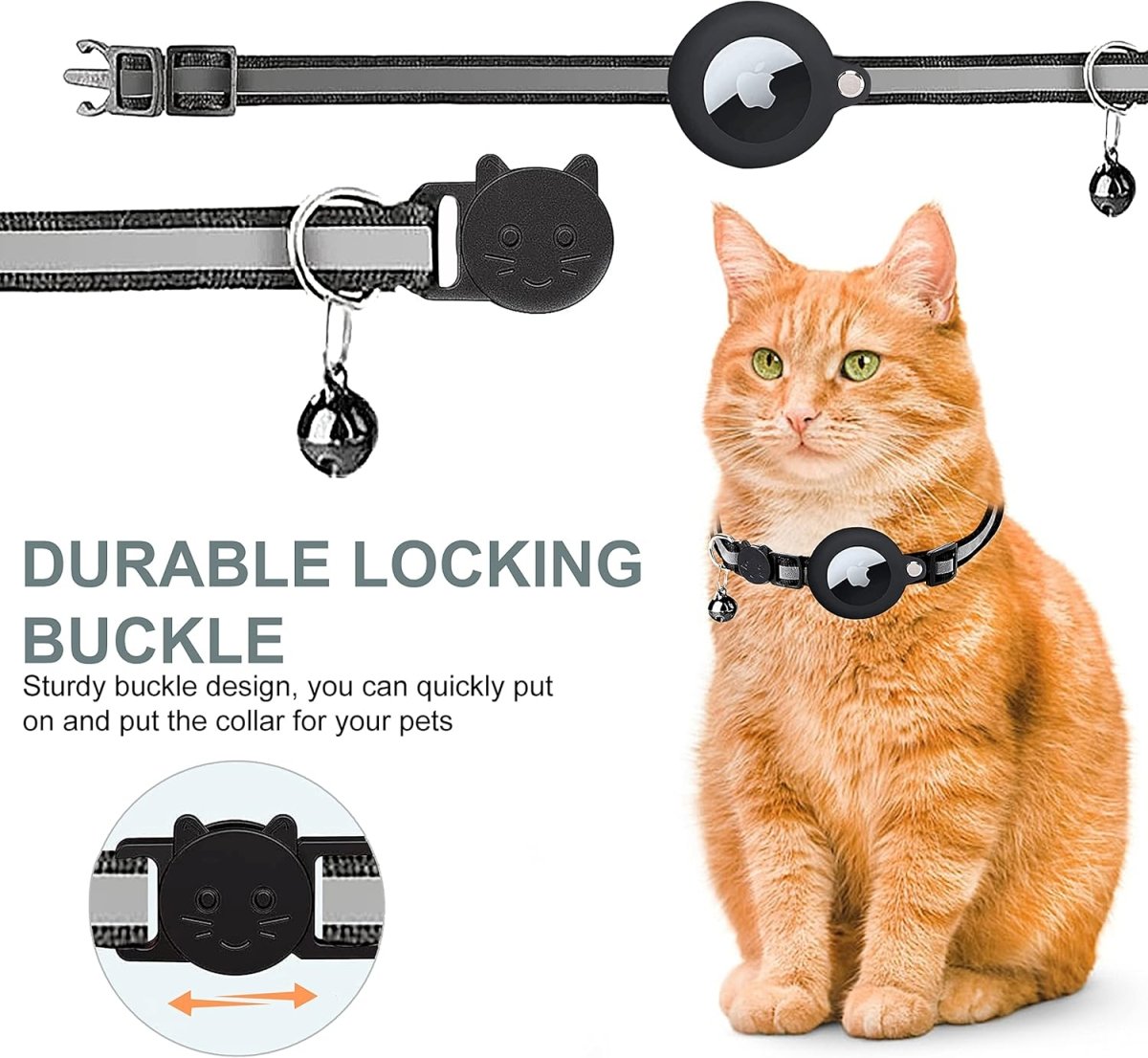 FELITRACK – Katt-GPS-tracker-halsband med reflekterande design