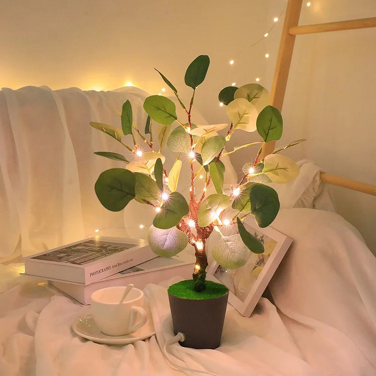 Juldekorationer LED Falsk Blad Lampa