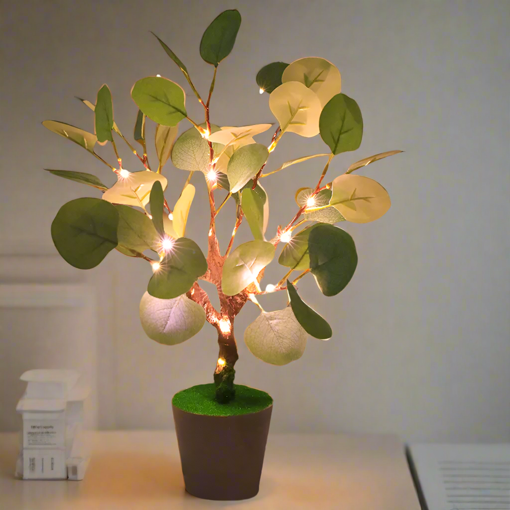 Juldekorationer LED Falsk Blad Lampa