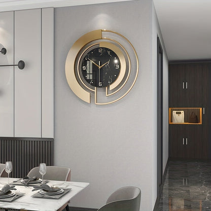LuxuryTime - Modern Metallväggklocka, 18 tum