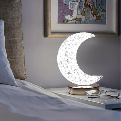 SterLamp - Dimbart Kristallbordslampa med Touchkontroll