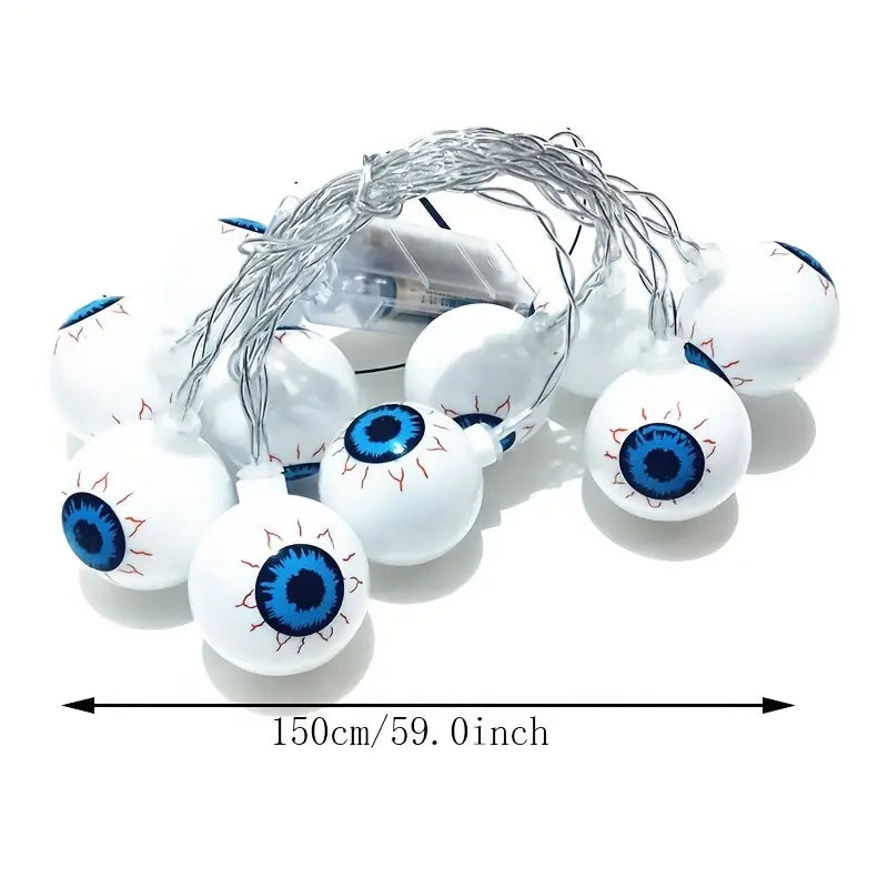 Halloween ögon ljusslinga – Skrämmande LED festdekoration för inomhus &amp; utomhus