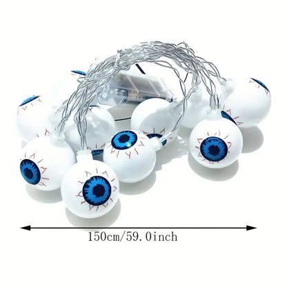 Halloween ögon ljusslinga – Skrämmande LED festdekoration för inomhus &amp; utomhus