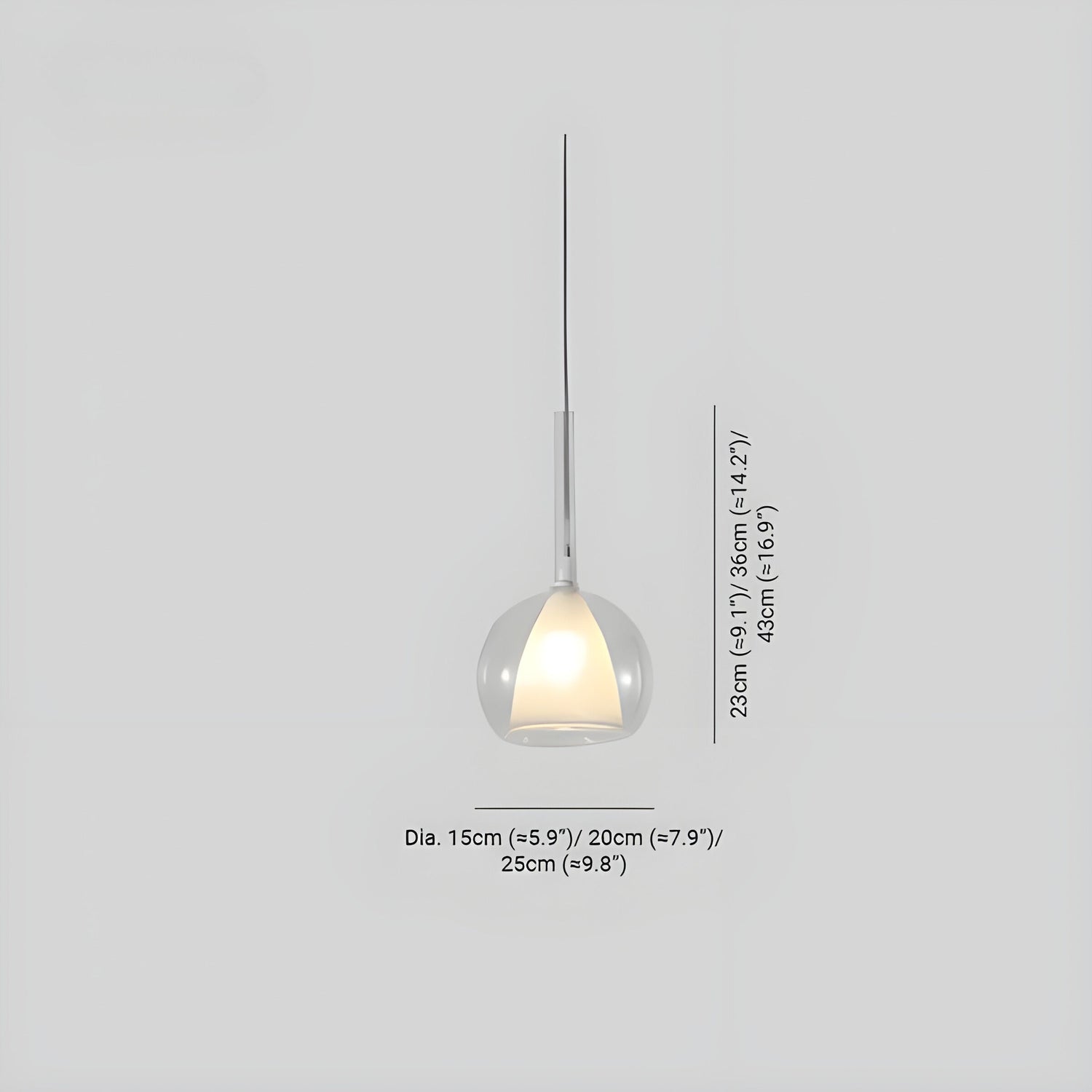 LED Kugelglas Pendellampa – Stilfull taklampa för vardagsrum