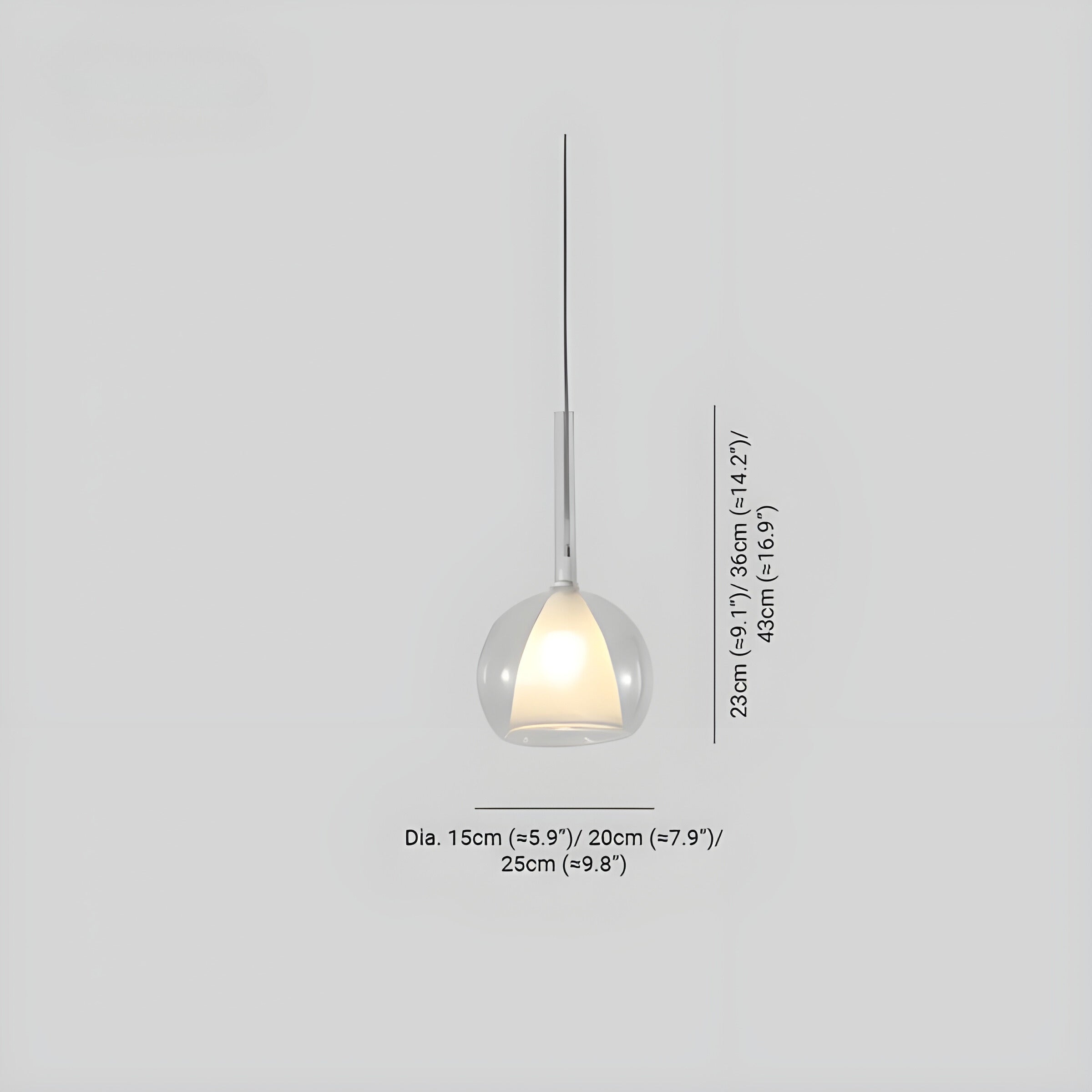 LED Kugelglas Pendellampa – Stilfull taklampa för vardagsrum