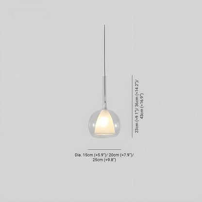 LED Kugelglas Pendellampa – Stilfull taklampa för vardagsrum