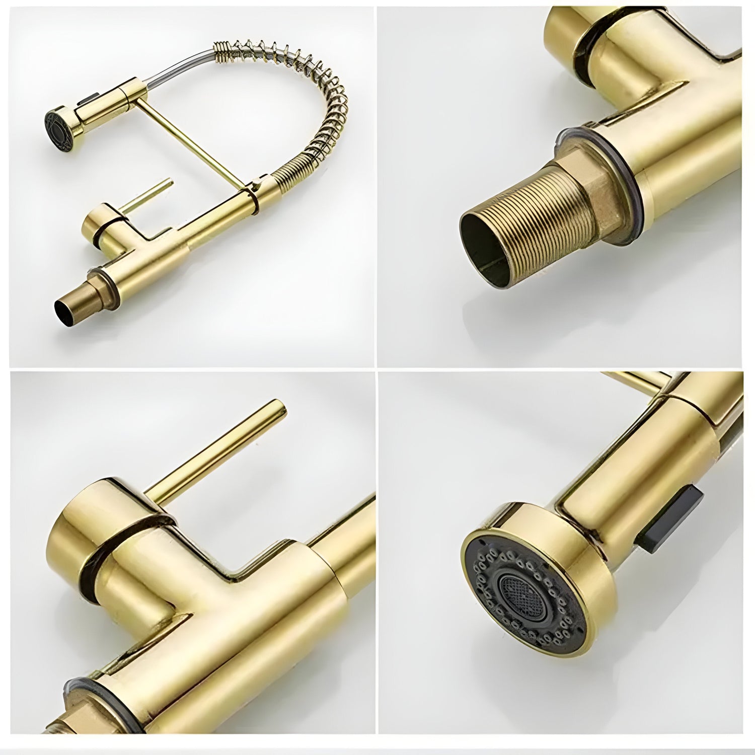 FlowNova - Multifunktionell diskbänksblandare (Borstad stål)