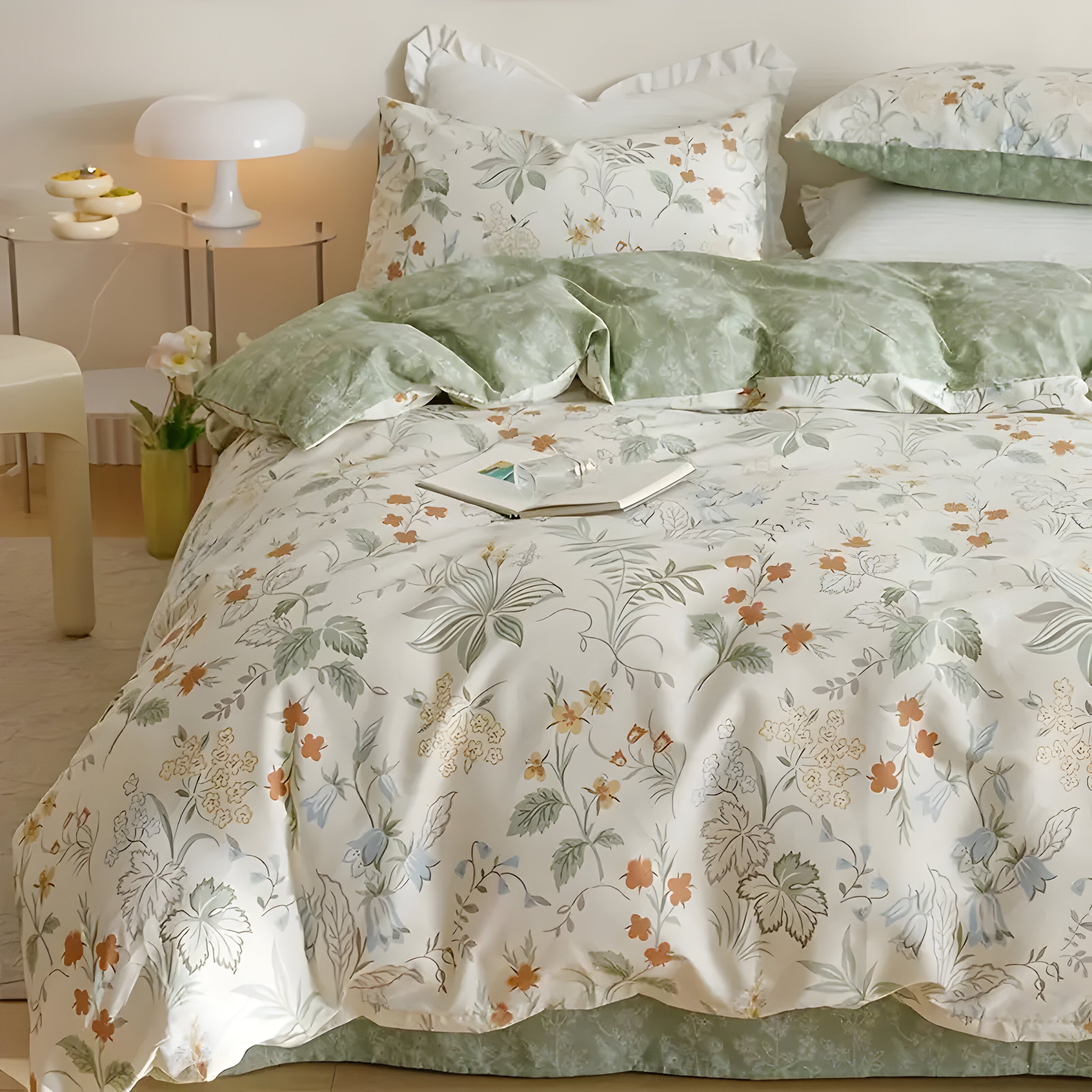 Blommigt sängkläder-set – 3-delat, Mjukt och Av hög kvalitet | Perfekt för alla årstider