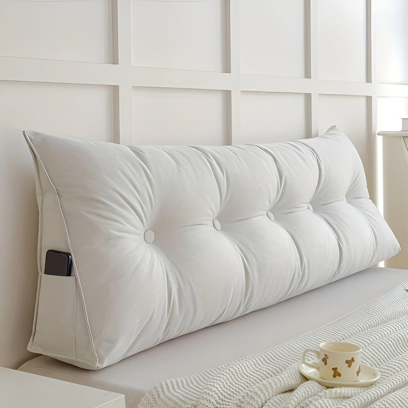 PlushTriangle Kudde – Andas Linne Triangulär Ryggkudde