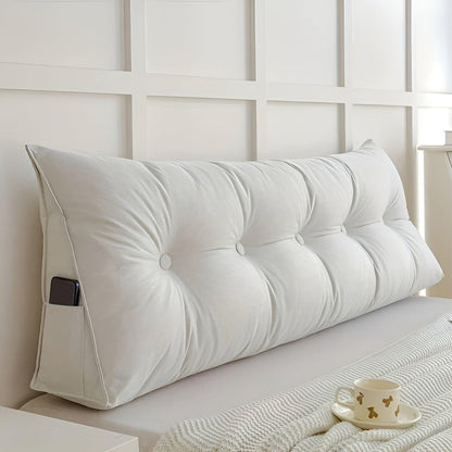 PlushTriangle Kudde – Andas Linne Triangulär Ryggkudde