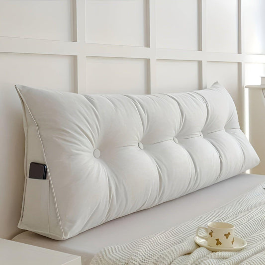 PlushTriangle Kudde – Andas Linne Triangulär Ryggkudde