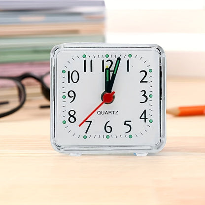 Enkel Vit Fyrkantig Väckarklocka