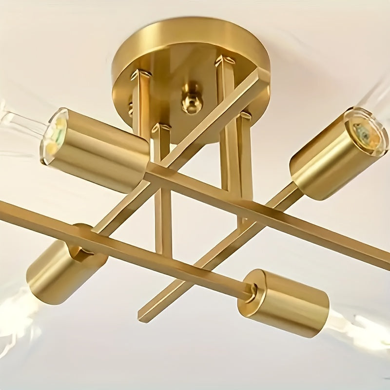 SatelliteLight - Svart Järn Modern Taklampa med Industriell Stil