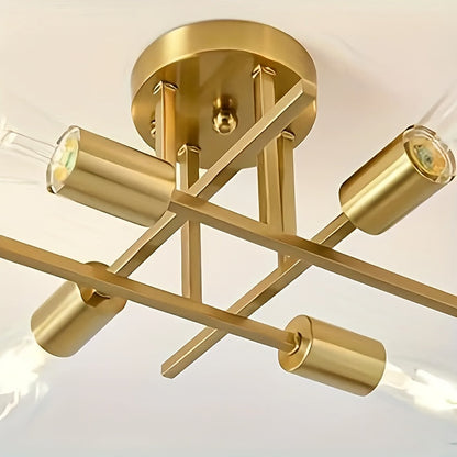 SatelliteLight - Svart Järn Modern Taklampa med Industriell Stil