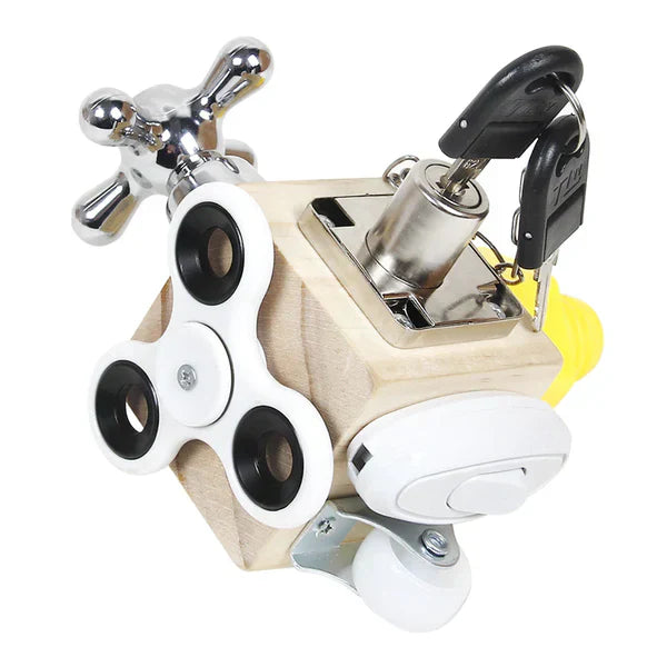 Montessori Trä Sensorisk Lärande Aktivitet Kub