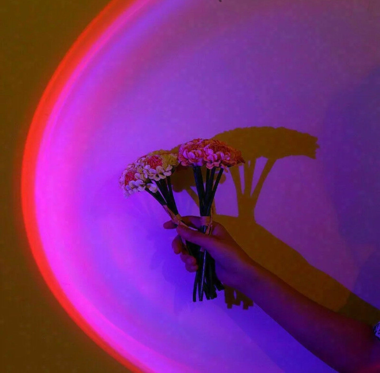 SolAura 15-färgers solnedgångsprojektorlampa för avkopplande atmosfär