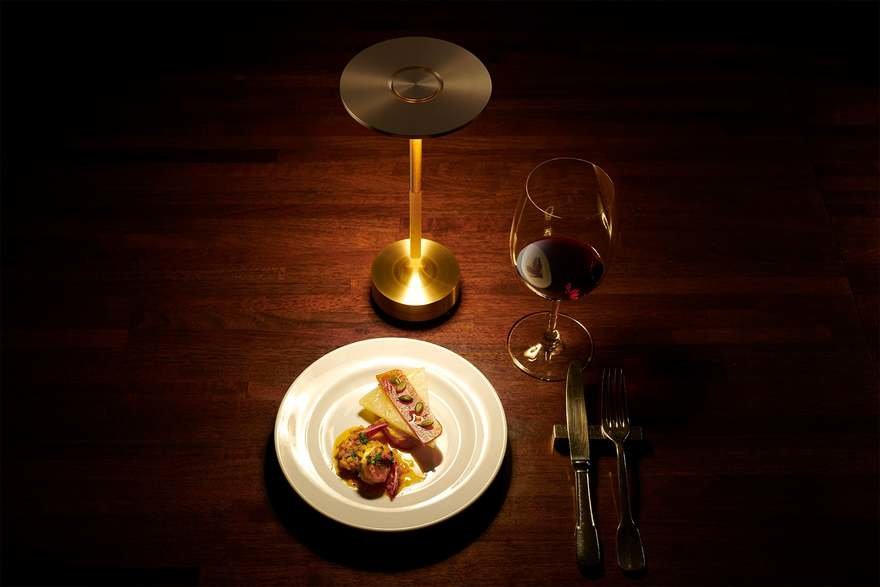 Fiorani Casa | Uppladdningsbar dimbar aluminiumlampdisk för mångsidig belysning