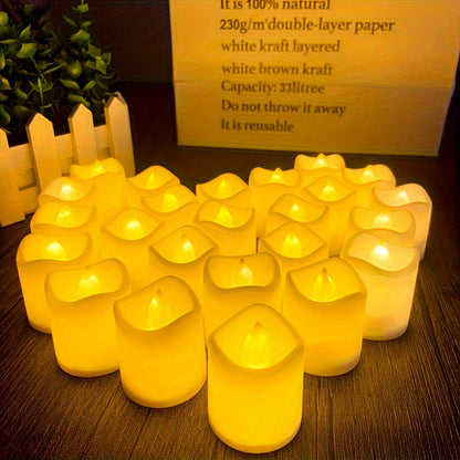 LED Tealights Fladdrande Ljus utan Flamma Set