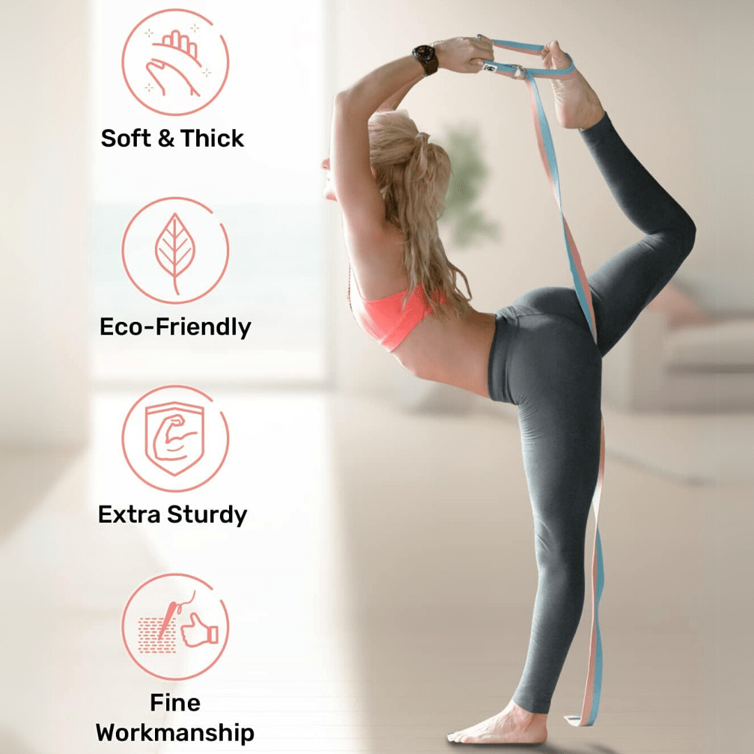Flexfit Yoga Band - Justerbart stretchband för flexibilitet och komfort